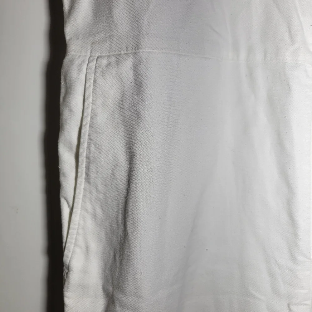 Eileen Fisher Cotton Hemp Stretch Jumpsuit ankle length white XS - Picture 13 of 13